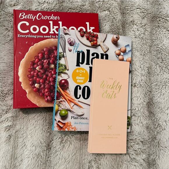 New Cook Book Meal Planning Preppy 3 Book Bundle - Picture 1 of 11
